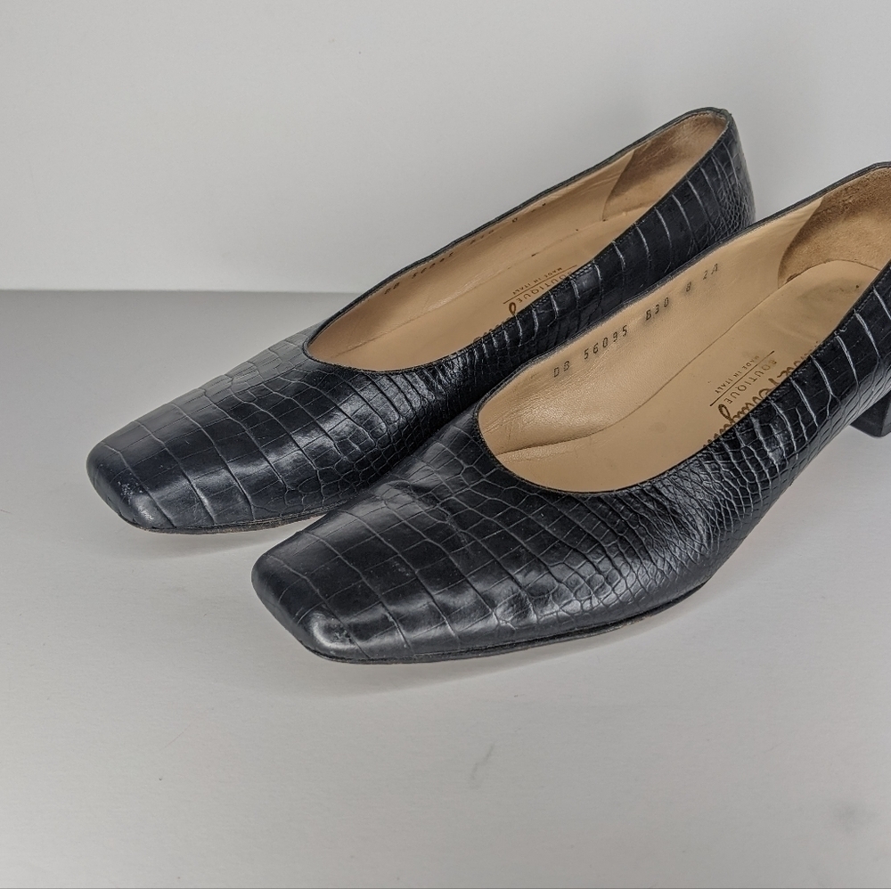 Salvatore Ferragamo Croc Heels - Picture 5 of 15